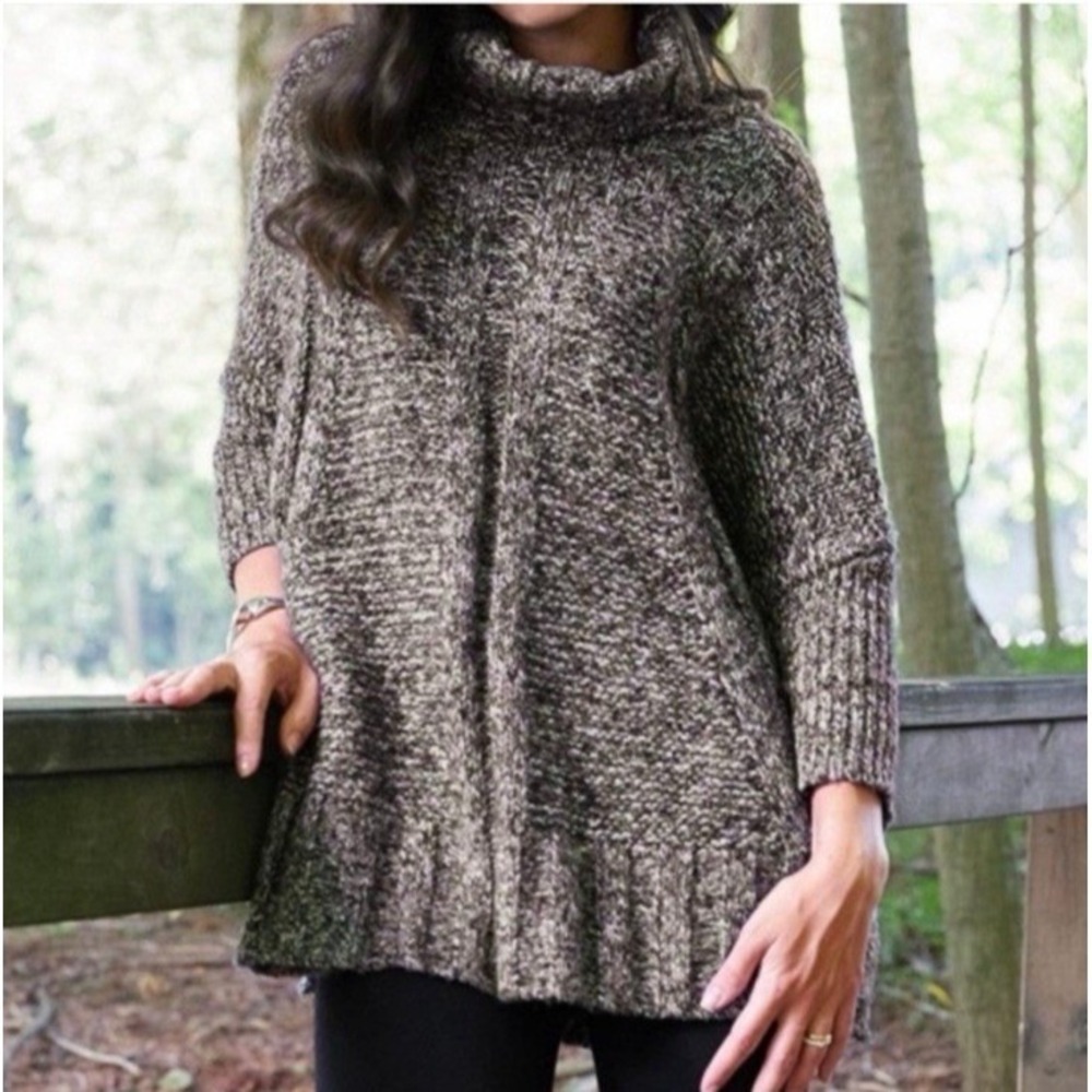 Matilda Jane Turtleneck Sweater Dolman Sleeve Chunky Size XS/S Evening‎ Stroll